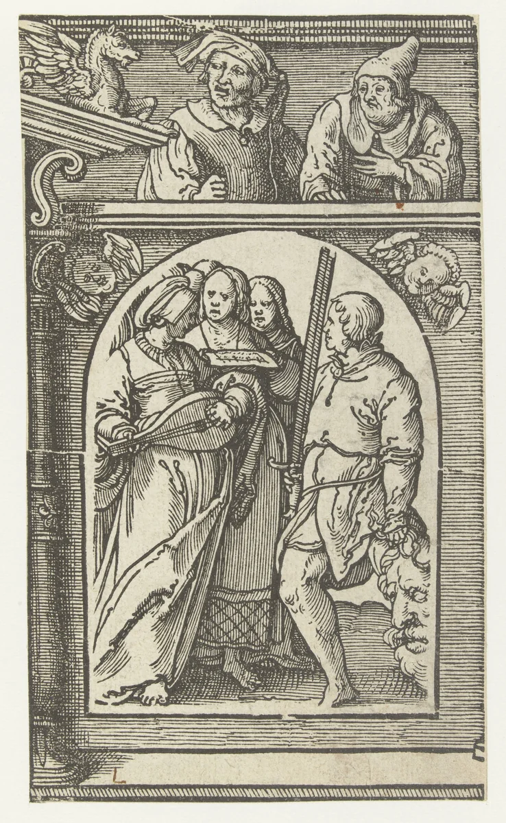 Triomf van David by anonymous, print, 1525-1530