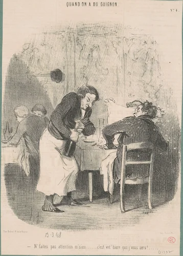 N'faites pas attention m'sieu ... by Honoré Daumier, print, 1848