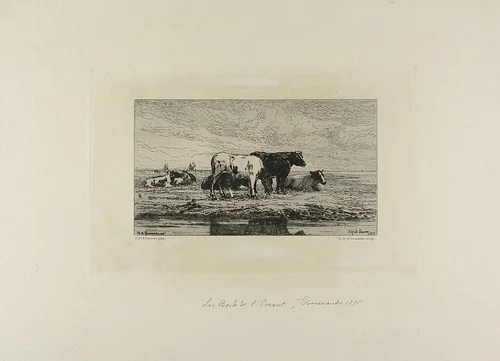 The Bank of Escaut by Carel Nicolaas Storm van 's-Gravesande, print, 1841