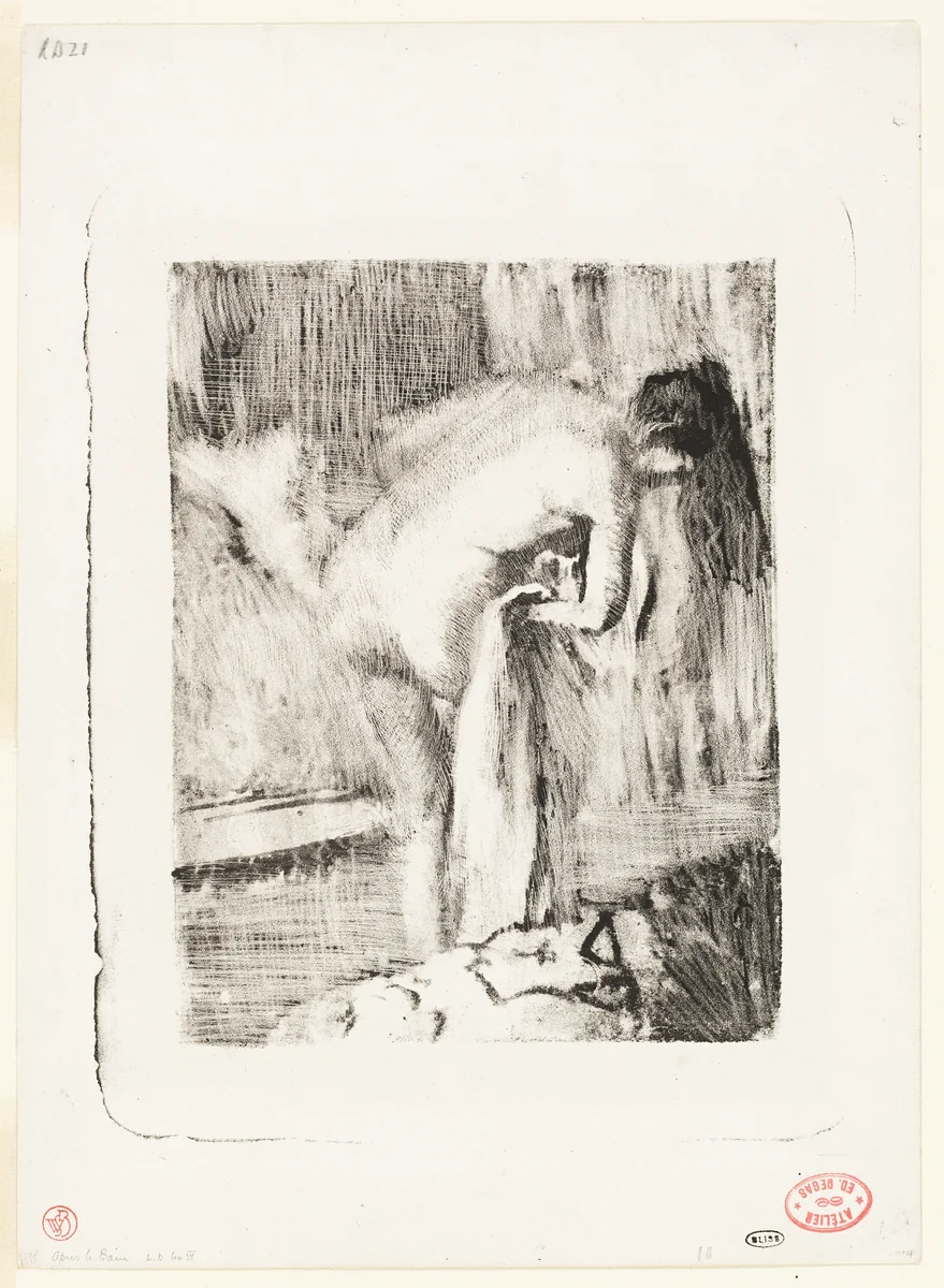 After the Bath II by Edgar Degas, print, 1891-1892