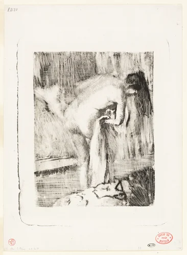 After the Bath II by Edgar Degas, print, 1891-1892