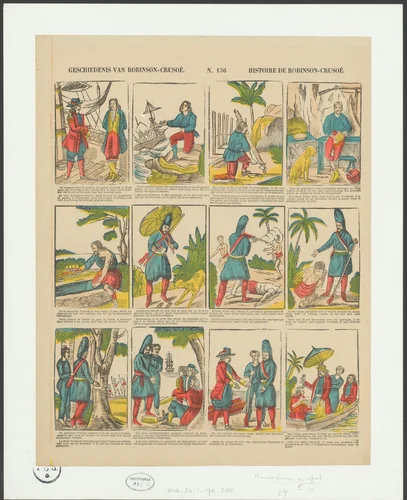 Robinson Crusoe by anonymous, print, 1833-1911