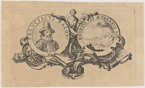 Franciscus Bacon by Hubert François Gravelot, print, 1699-1773