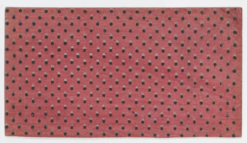 Sheet with an overall dot pattern by anonymous, print, 1800-1900