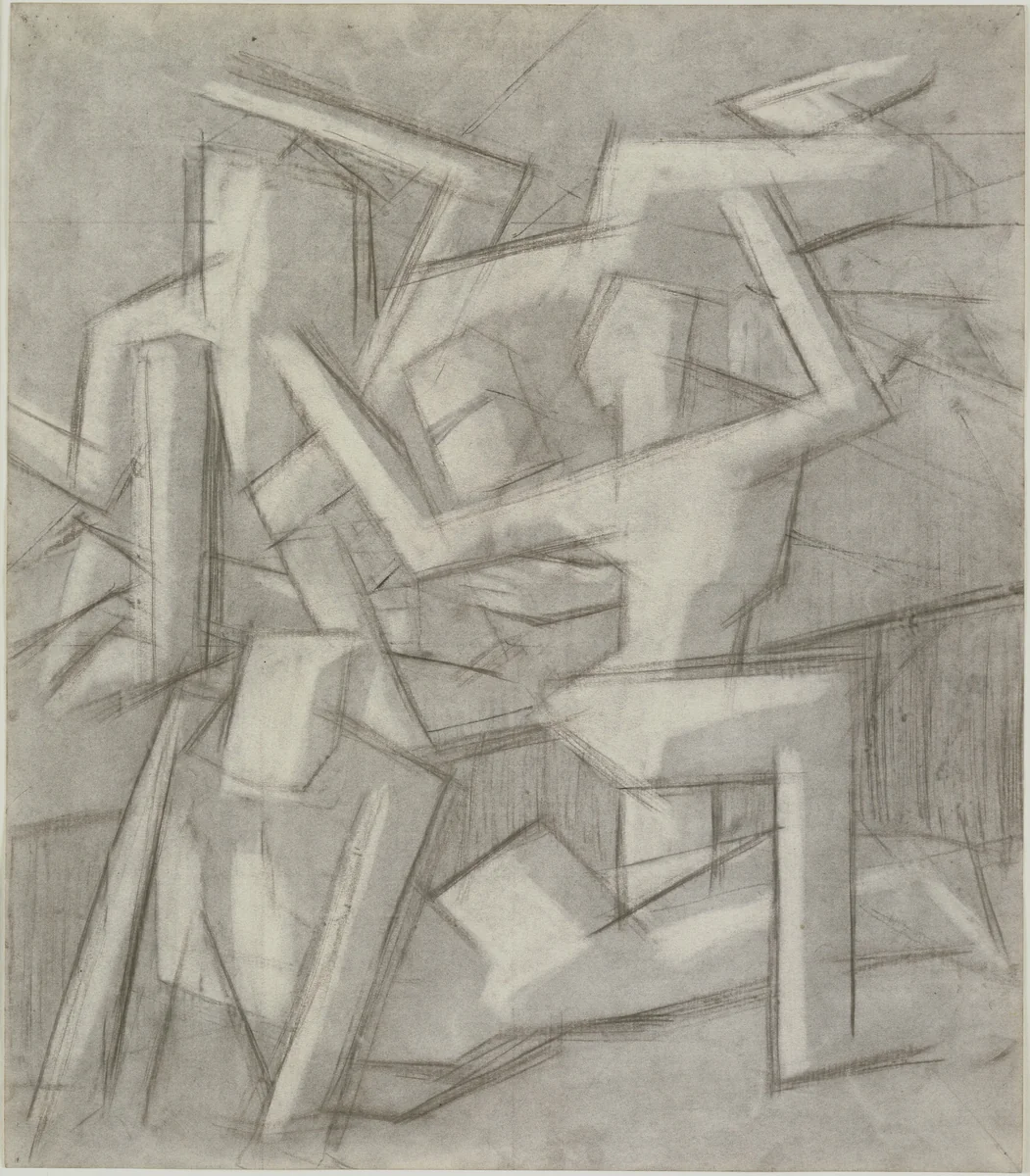 Study for In the Hold by David Bomberg, drawing, 1913