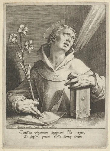 Saint Dominic by Johann Sadeler I, print, 1577-1587