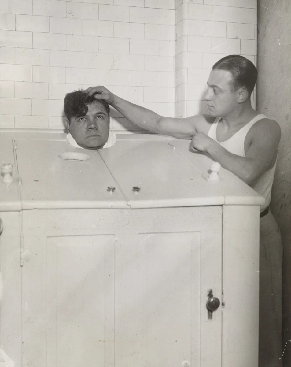 "The Babe Down but Not Out" by Times Wide World Photos, photograph, 1926