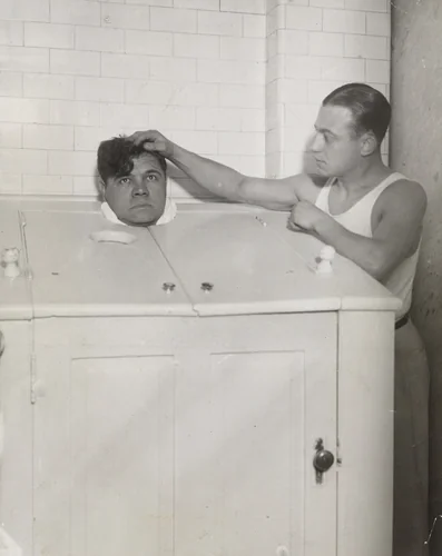 "The Babe Down but Not Out" by Times Wide World Photos, photograph, 1926