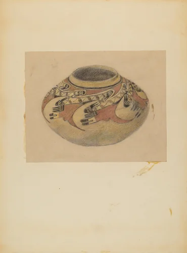Bowl by Margaret Knapp, index of american design, 1935-1942