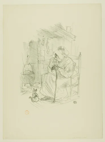 The Secret, from Mélodies de Désiré Dihau by Henri de Toulouse-Lautrec, print, 1895