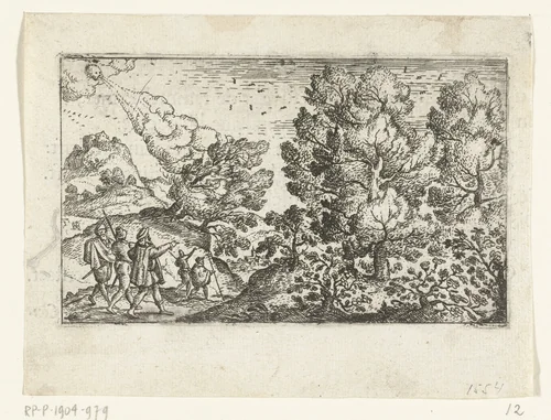 Voorzichtig reizen by Unknown, print, 1585-1608