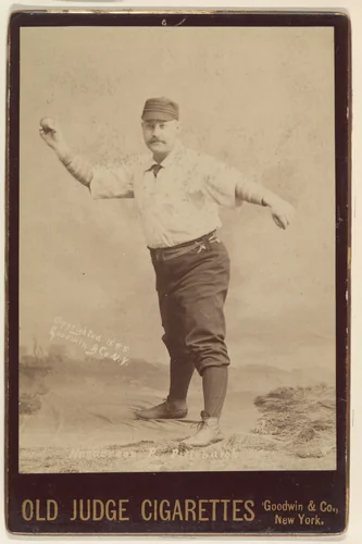 Henderson, Pitcher, Pittsburgh, from the series Old Judge Cigarettes by Goodwin & Company, photograph, 1888