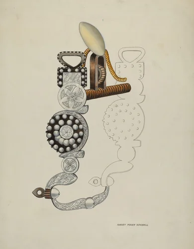 Spade Bit by Harry Mann Waddell, index of american design, 1937