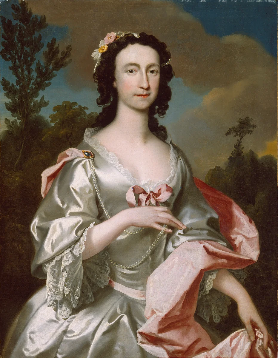 Mrs. Freeman Flower by Joseph Highmore, painting, 1747