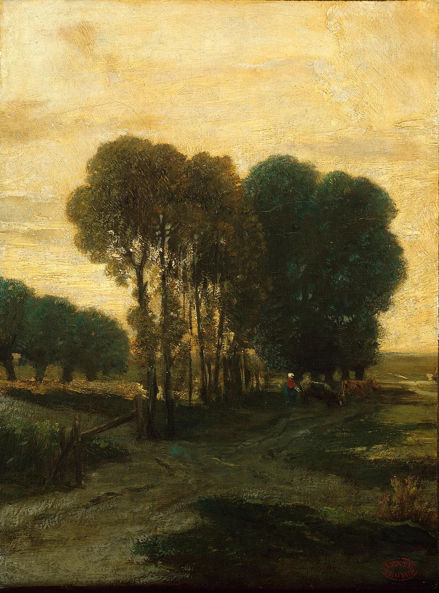A Clump of Trees by Constant Troyon, painting, 1855-1865