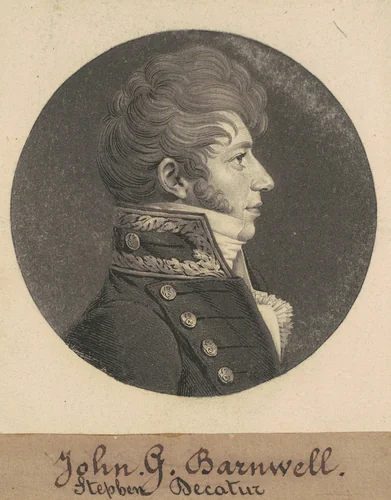 John Green by Charles B. J. Févret de Saint-Mémin, print, 1808-1809
