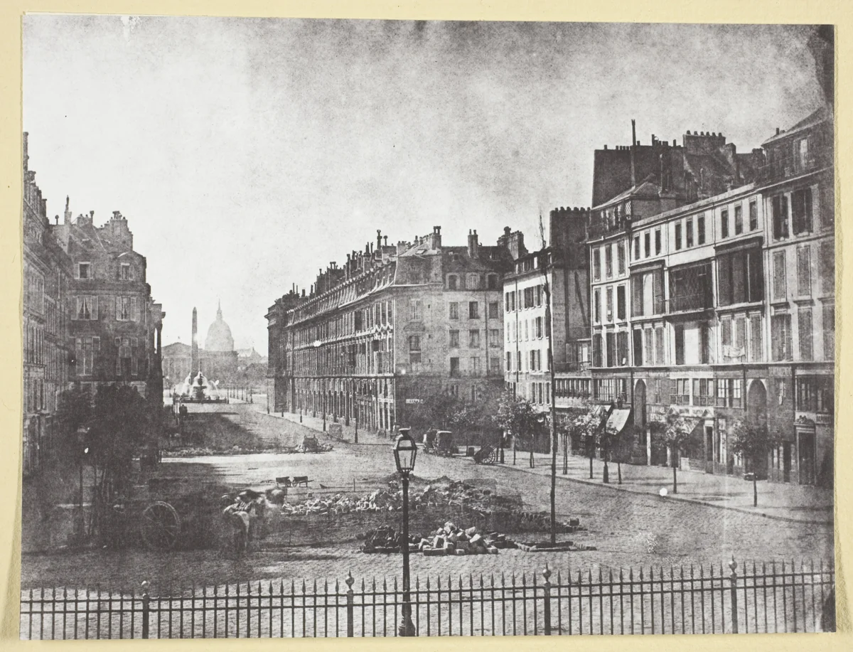 Rue Royale et Restes des Barricades de 1848 by Hippolyte Bayard, photograph, 1848