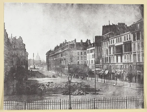 Rue Royale et Restes des Barricades de 1848 by Hippolyte Bayard, photograph, 1848