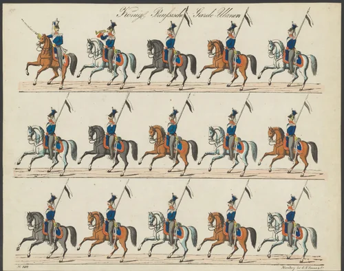Koninklijke Pruisische Ulanen by anonymous, print, 1837-1868