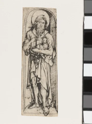 Johannes de Doper by Meester van het Amsterdamse Kabinet, print, 1485-1490