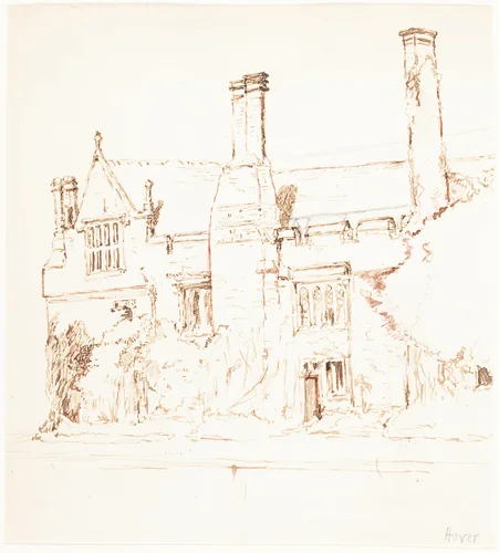 Hever Castle by Henry Eddowes Keene, drawing, 1824-1909