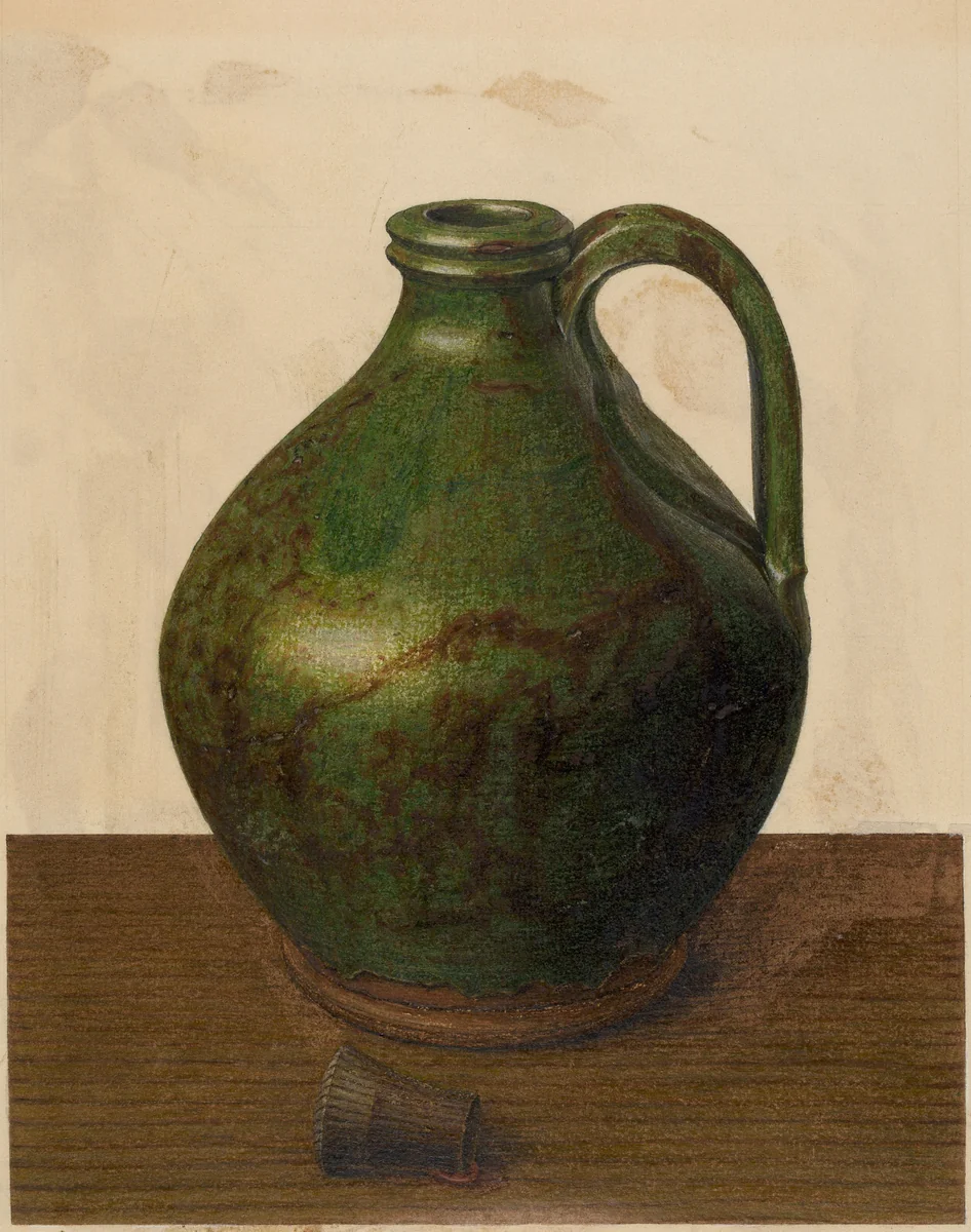 Jug by John Matulis, index of american design, 1936