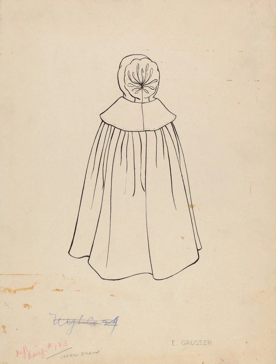 Cape by Eleanor Gausser, index of american design, 1935-1942