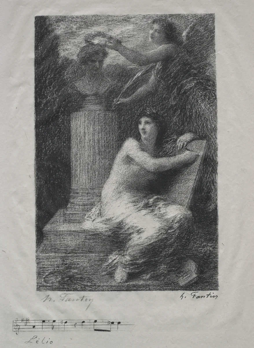 To Berlioz (Small Plate) by Henri Fantin-Latour, print, 1895