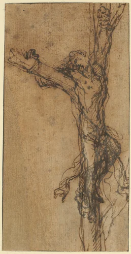 Study for Polycrates’ Crucifixion by Salvator Rosa, print, 1657-1667