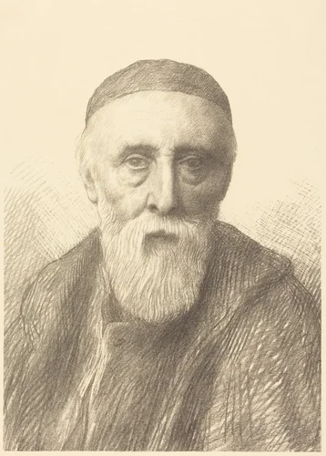 G.F. Watts, R.A., 2nd plate by Alphonse Legros, print, 1837-1911