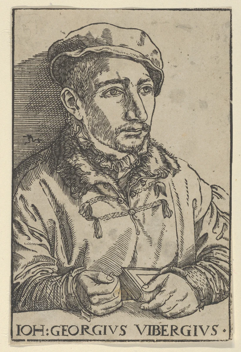 Portrait of Johann Georg Viberg by Lucas Cranach the Younger, print, 1515-1586