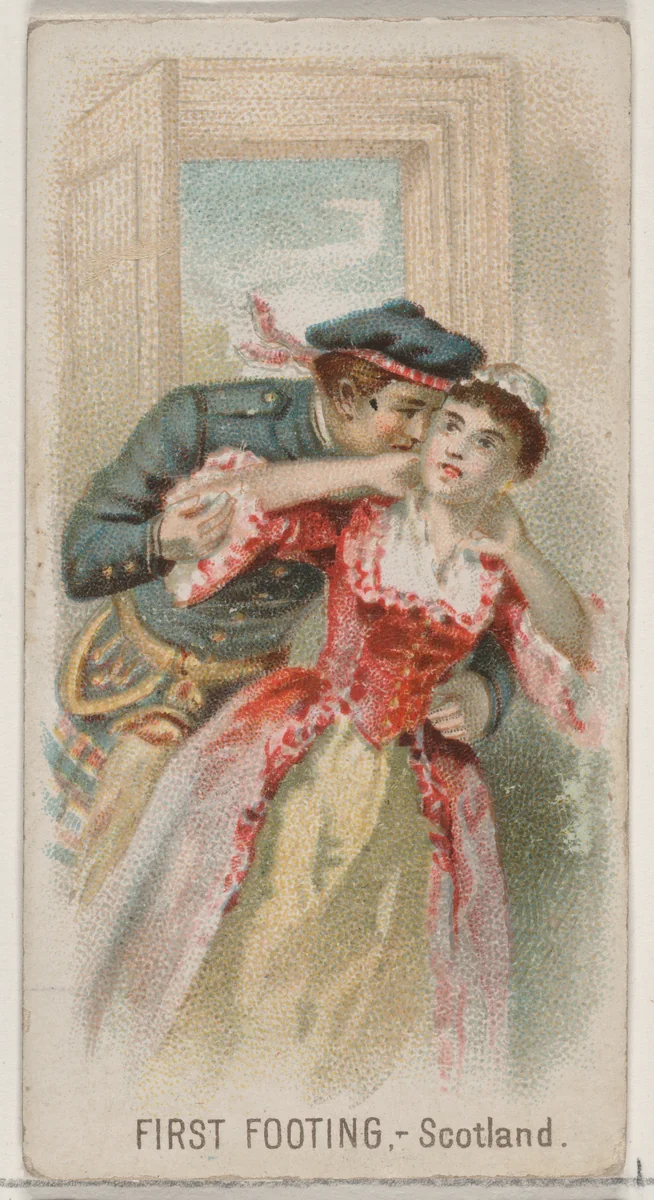 First Footing, Scotland, from the Holidays series (N80) for Duke brand cigarettes by W. Duke, Sons & Co., print, 1890