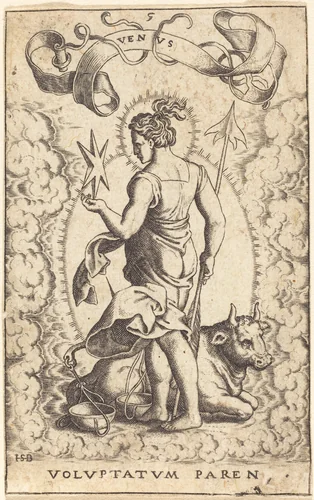 Venus by Theodor de Bry, print, 1570-1598