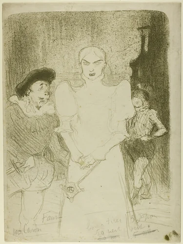 At the Opera: Madame Caron in Faust by Henri de Toulouse-Lautrec, print, 1893