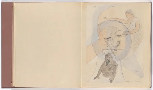 Vous regardez.... (You are Looking...) (frontispiece) from Le Peseur d'âmes (The Weigher of Souls) by Francis Picabia, illustrated book, 1931