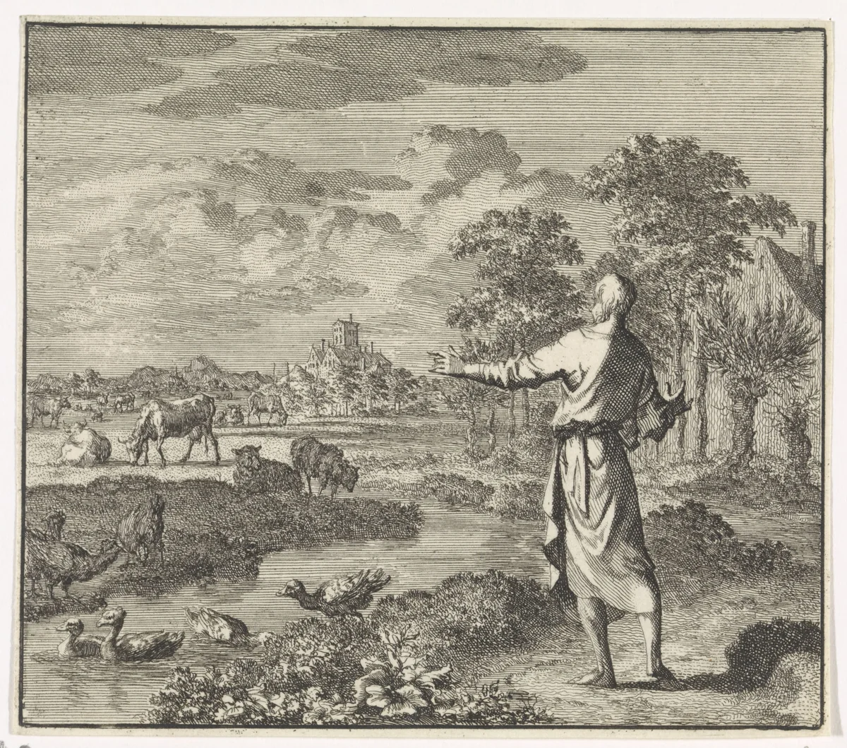 Embleem: weiland by Jan Luyken, print, 1695-1705