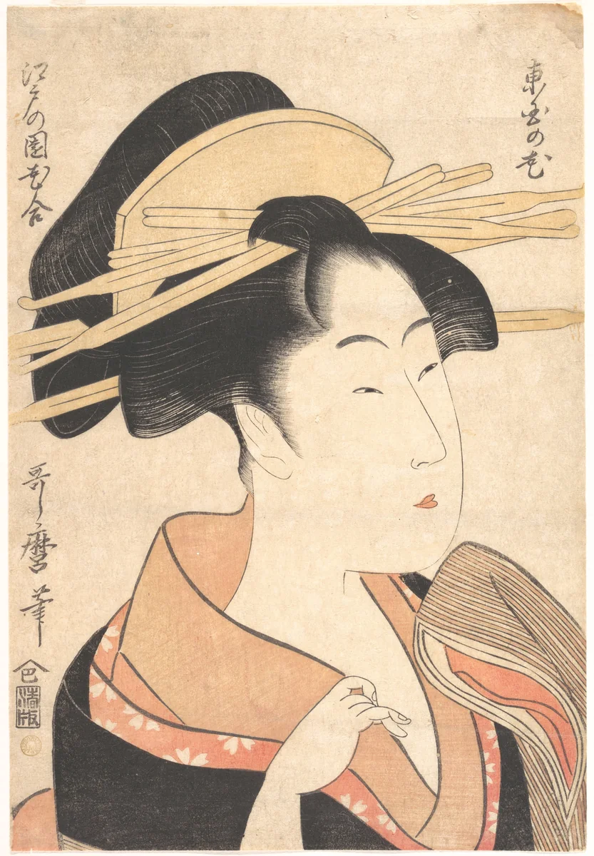 Azumaya no Hana by Kitagawa Utamaro (喜多川歌麿), print, 1780-1800