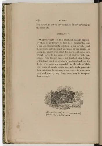 Tailpiece (page 290) from The Fables of Aesop by Thomas Bewick, illustrated book, 1818