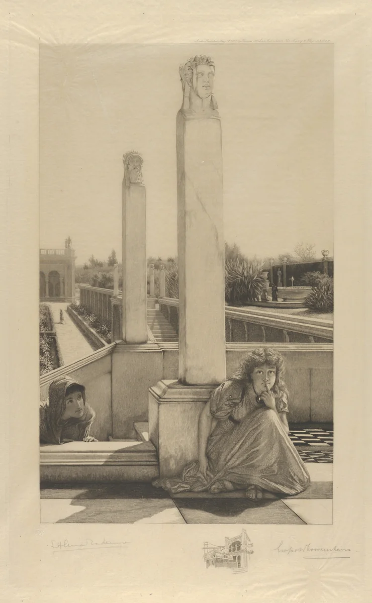 Hide and Seek by Lawrence Alma-Tadema, print, 1891