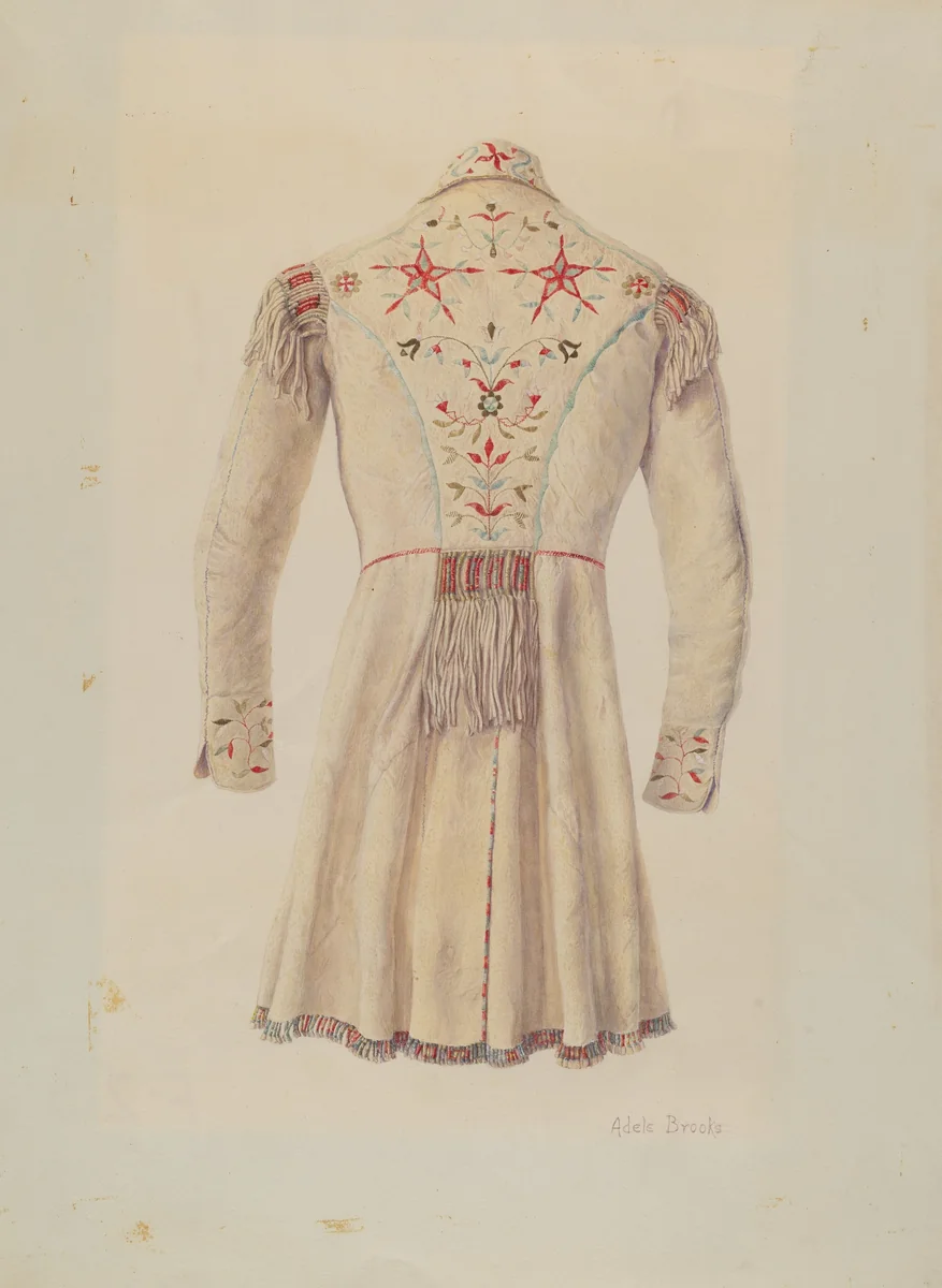 Deer Skin Coat by Adele Brooks, index of american design, 1938