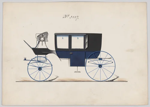 Coach #3037 by Brewster & Co., drawing, 1874