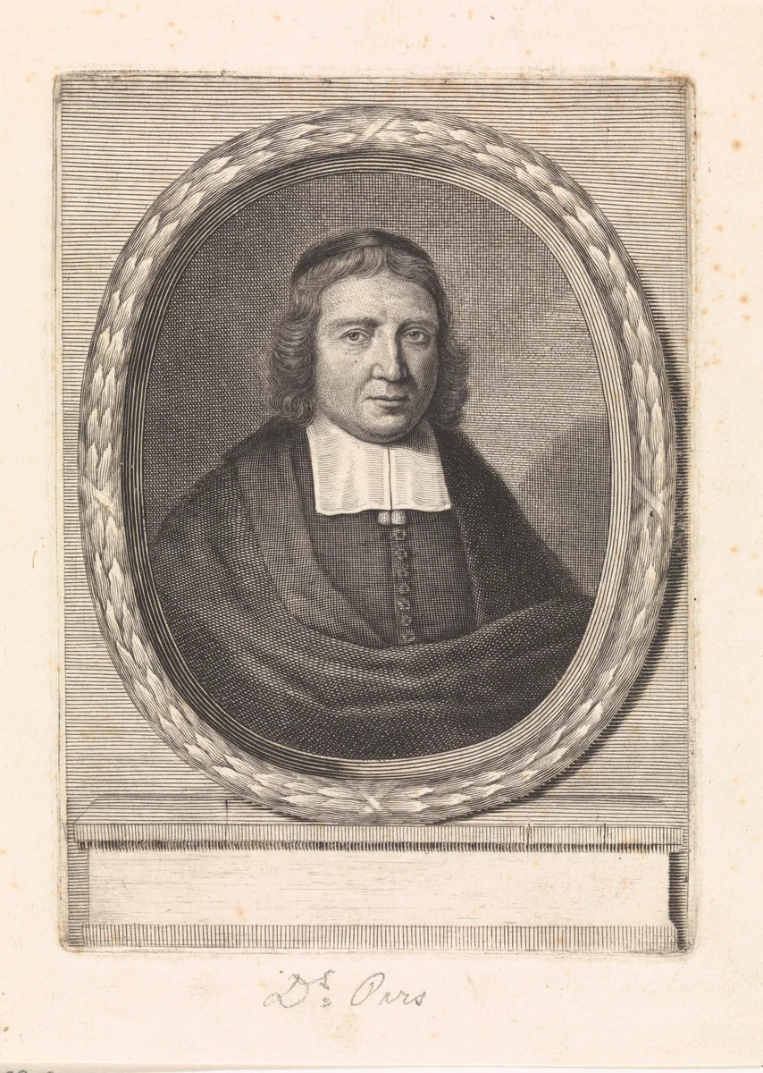 Portret van Adriaan Pars by Anthony van Zijlvelt, print, 1688