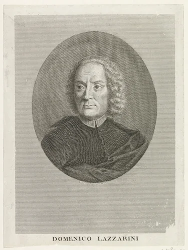 Portret van Domenico Lazzarini by Francesco Bartolozzi, print, 1738-1815