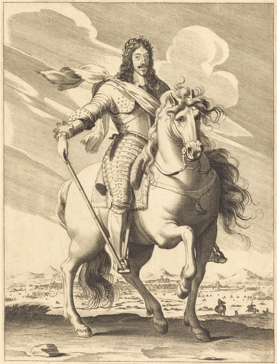 Louis XIII by Pierre Daret de Cazeneuve, print, 1643