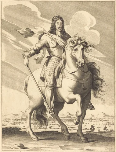 Louis XIII by Pierre Daret de Cazeneuve, print, 1643