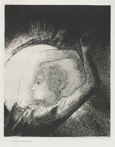 A Woman Clothed with the Sun by Odilon Redon, print, 1899