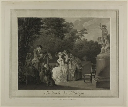 La Partie de Musique by Vincent-Marie Langlois, print, 1776-1804