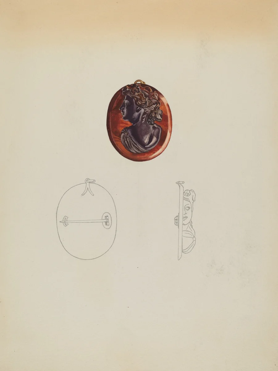 Brooch by Isidore Steinberg, index of american design, 1937
