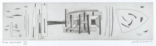 River Landscape by Dorothy Dehner, print, 1958