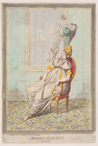 Modern Elegance, a Portrait by James Gillray, print, 1795